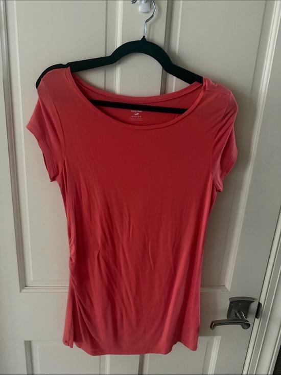 Horny Toad Tops - Horny Toad Coral Scoop Neck Short Sleeve Top Rouched side